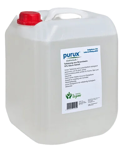 Essigsäure purux  10 Liter Speiseessig Essigessenz Essig Lebensmittel 