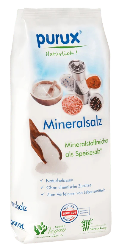 Halit Salz feines Weißes Salz 1 kg Mineralsalz