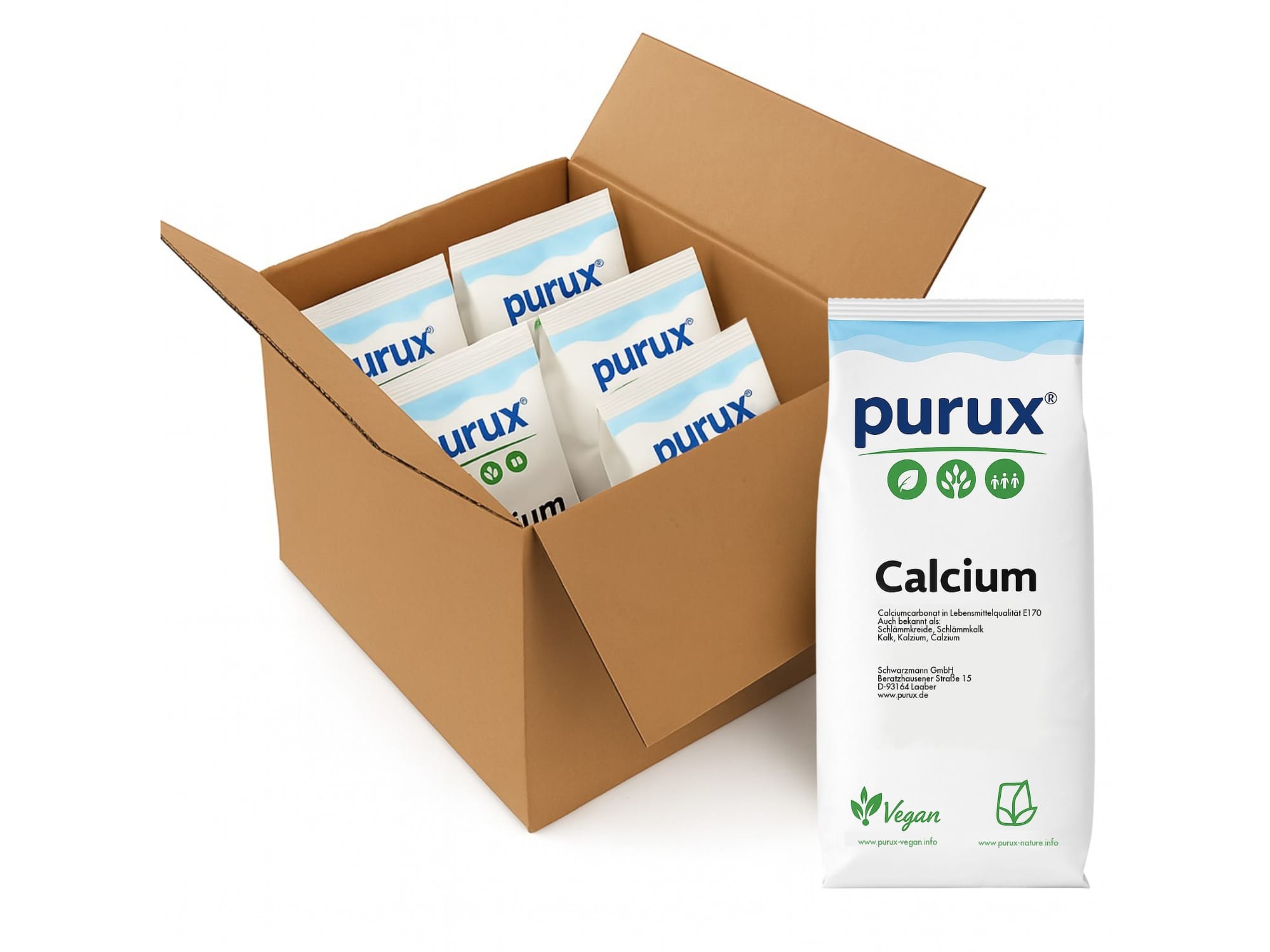 Calcium 3,3 kg Calciumcarbonat Schlämmkreide Kalk E170 Lebensmittelqualität