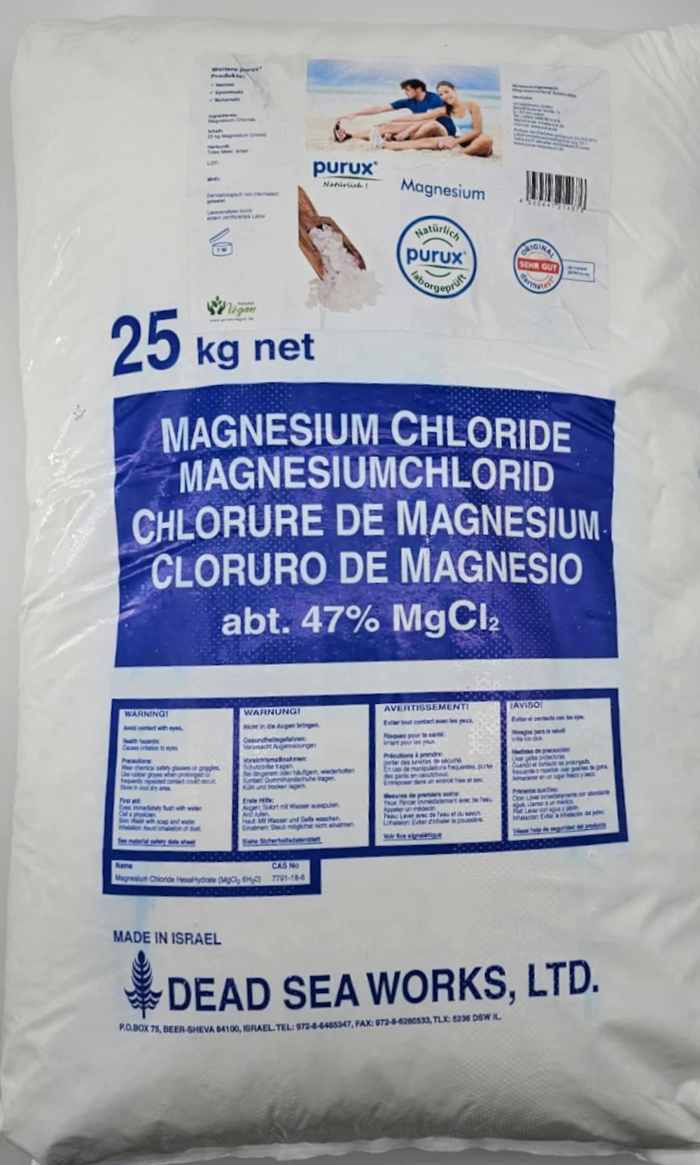 purux Magnesiumchlorid Sack 25Kg