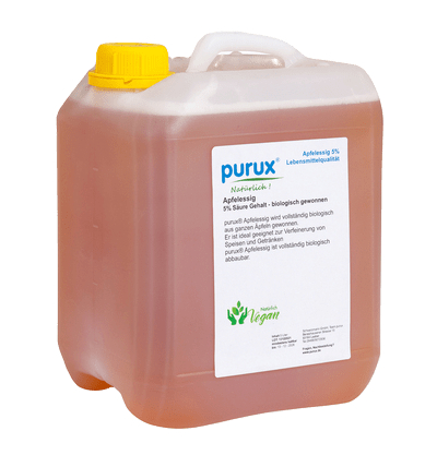 purux Apfelessig 5 Liter 5 % biologisch gewonnen